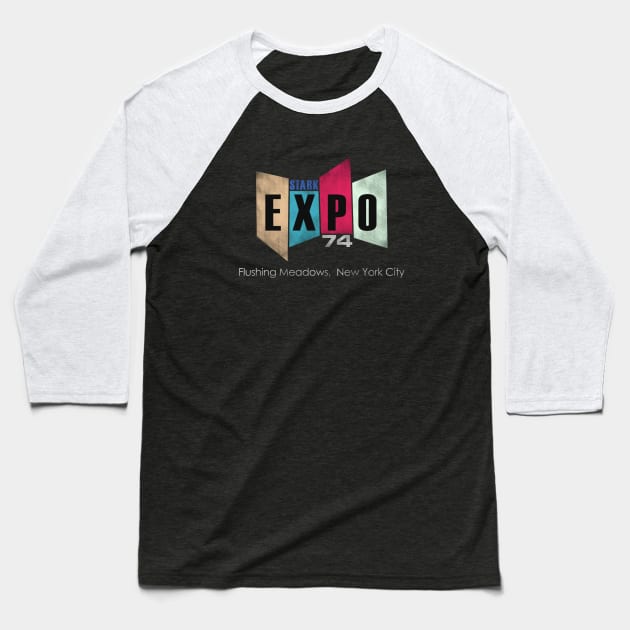 Stark Expo 74 Baseball T-Shirt by DemetriusBalduccilz